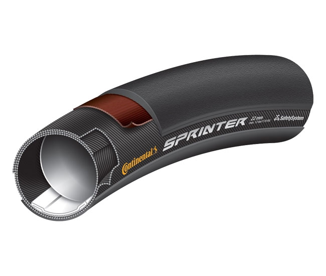 Continental Sprinter BlackChili Schlauchreifen 25 X 622 Schwarz 3 Continental Sprinter BlackChili Schlauchreifen 25 X 622 Schwarz