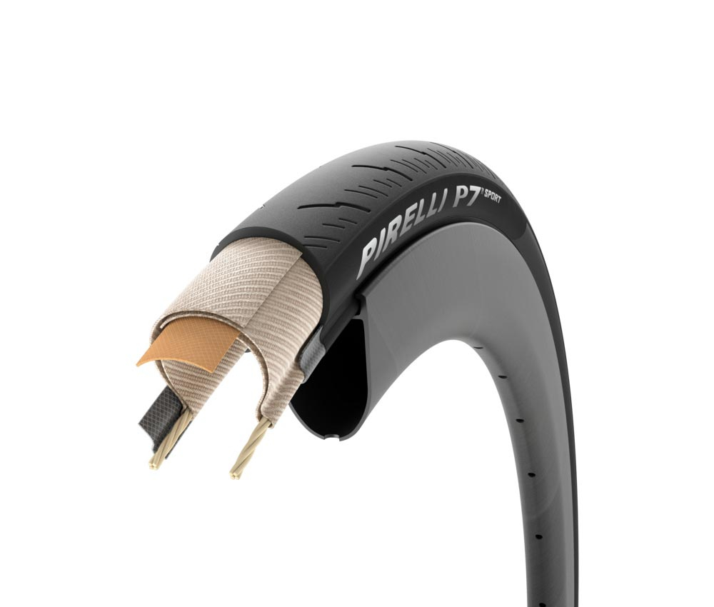 Pirelli P7 Sport Rennrad Reifen - Tube Type 24x622 Faltbar Schwarz 3 Pirelli P7 Sport Rennrad Reifen - Tube Type 24x622 Faltbar Schwarz