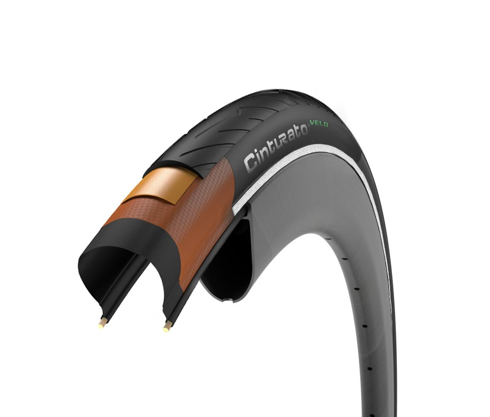 Pirelli Cinturato Velo Rennrad Reifen - Tubeless Ready 35x622 Faltbar Schwarz-weiss-reflektierend 3 Pirelli Cinturato Velo Rennrad Reifen - Tubeless Ready 35x622 Faltbar Schwarz-weiss-reflektierend