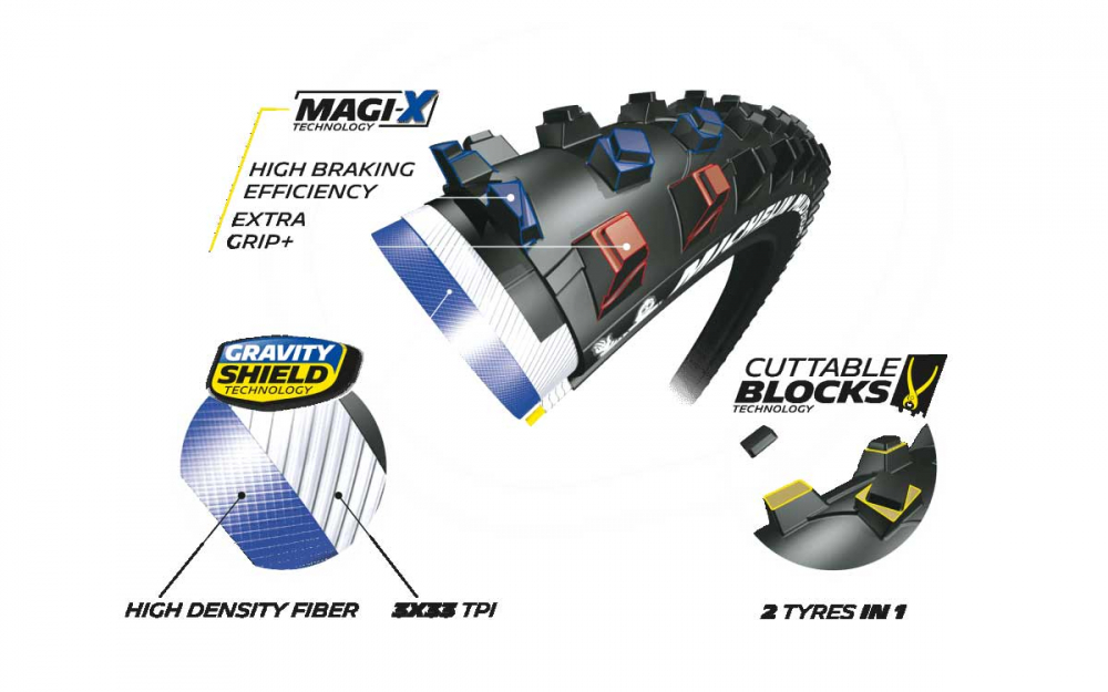 Michelin Mud Enduro Reifen Magi-X Competition Line 27,5 Zoll X 2.25 4 Michelin Mud Enduro Reifen Magi-X Competition Line 27,5 Zoll X 2.25 – Bild 2