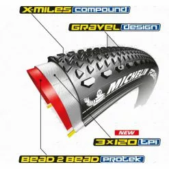 Michelin Power Gravel Reifen Competition Line 33 X 622, Faltbar, Schwarz -Rennrad Road Reifen 59565 1